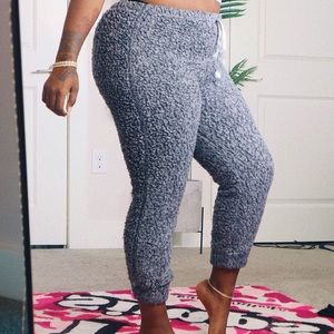 Fuzzy pajama pants